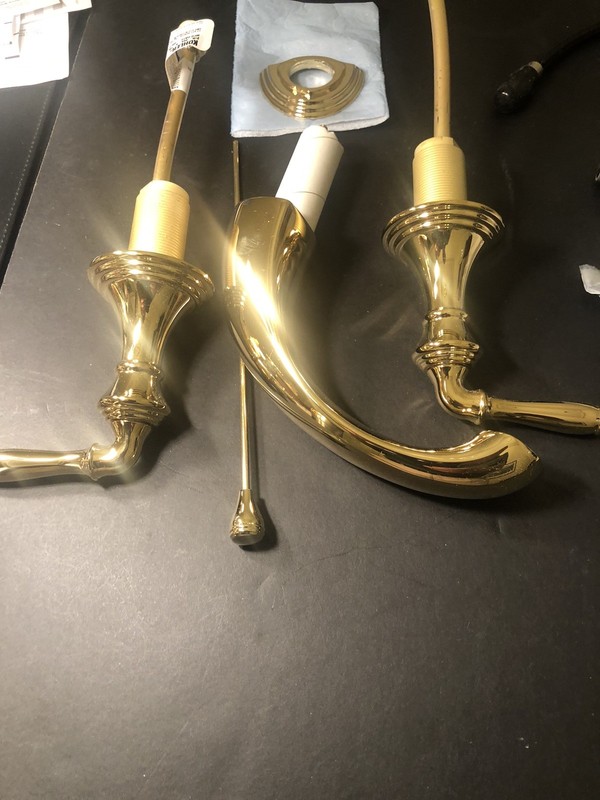 KOHLER 394-4-PB DEVONSHIRE WIDE SPREAD BATHROOM SINK FAUCET POLISHED BRASS gallery