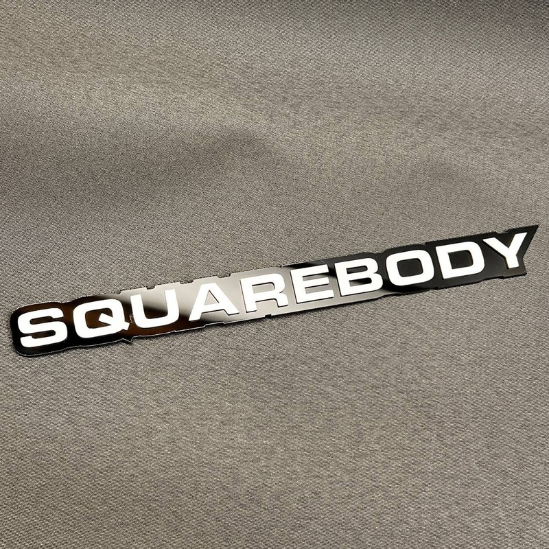 1x SQUAREBODY Custom Text 3D Acrylic Car Emblem Badge Multicolor Fender Decal gallery
