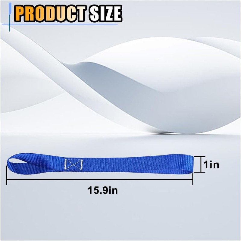 8 Pcs Soft Loop Tie Down Straps Ratchet Towing Cargo ATV UTV Motorcycle gallery
