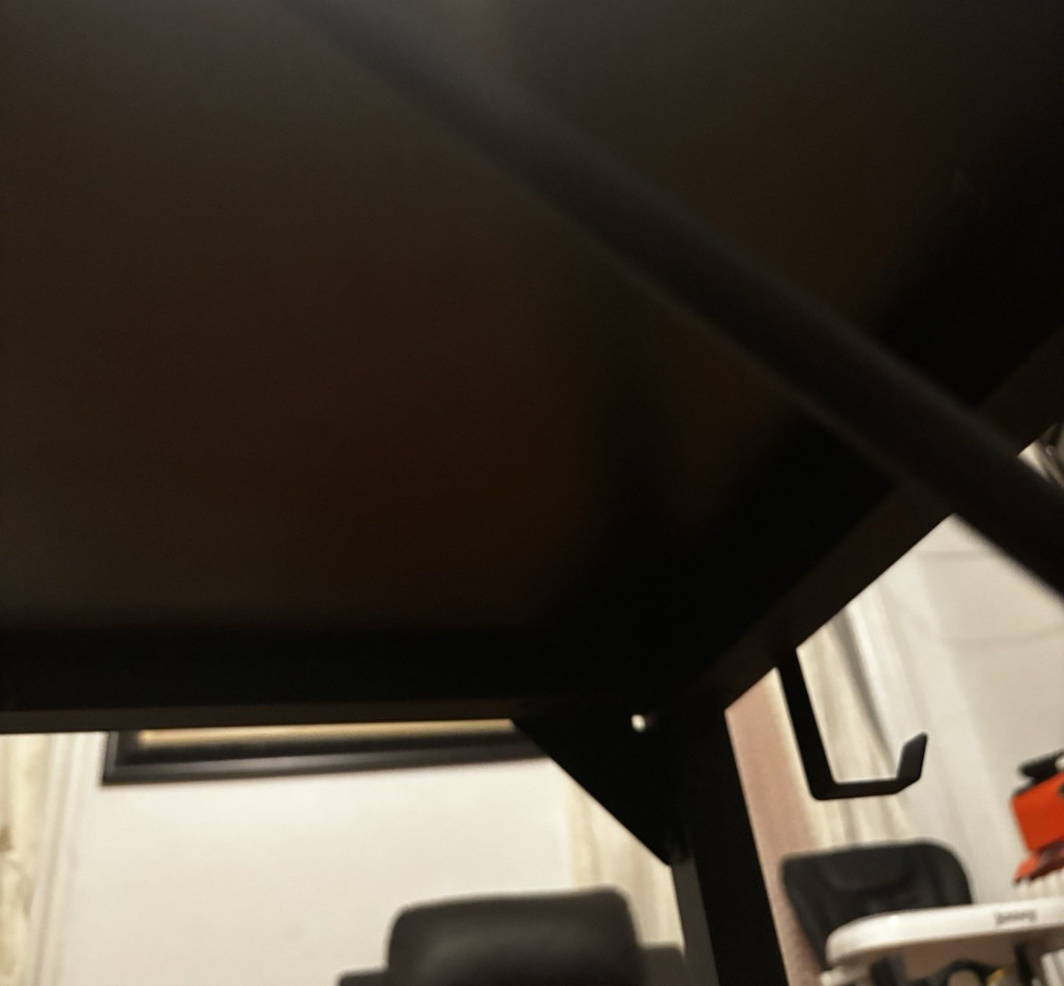 Black Rectangular Desk Table, 40 in L x 19 in W x 29 in H gallery
