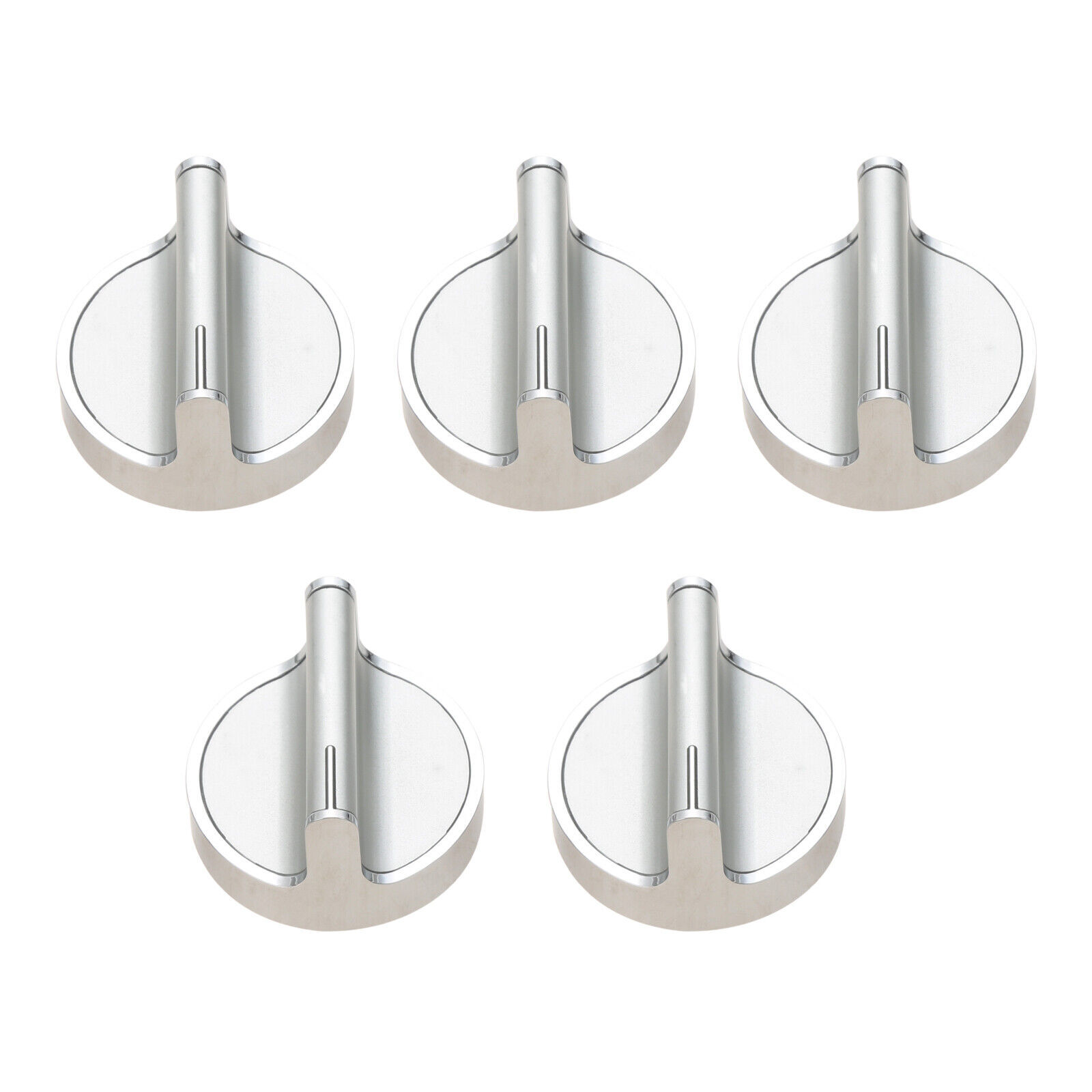 5x Range Burner Knob Control Stainless for Whirlpool Stove/Range Part W10594481 gallery