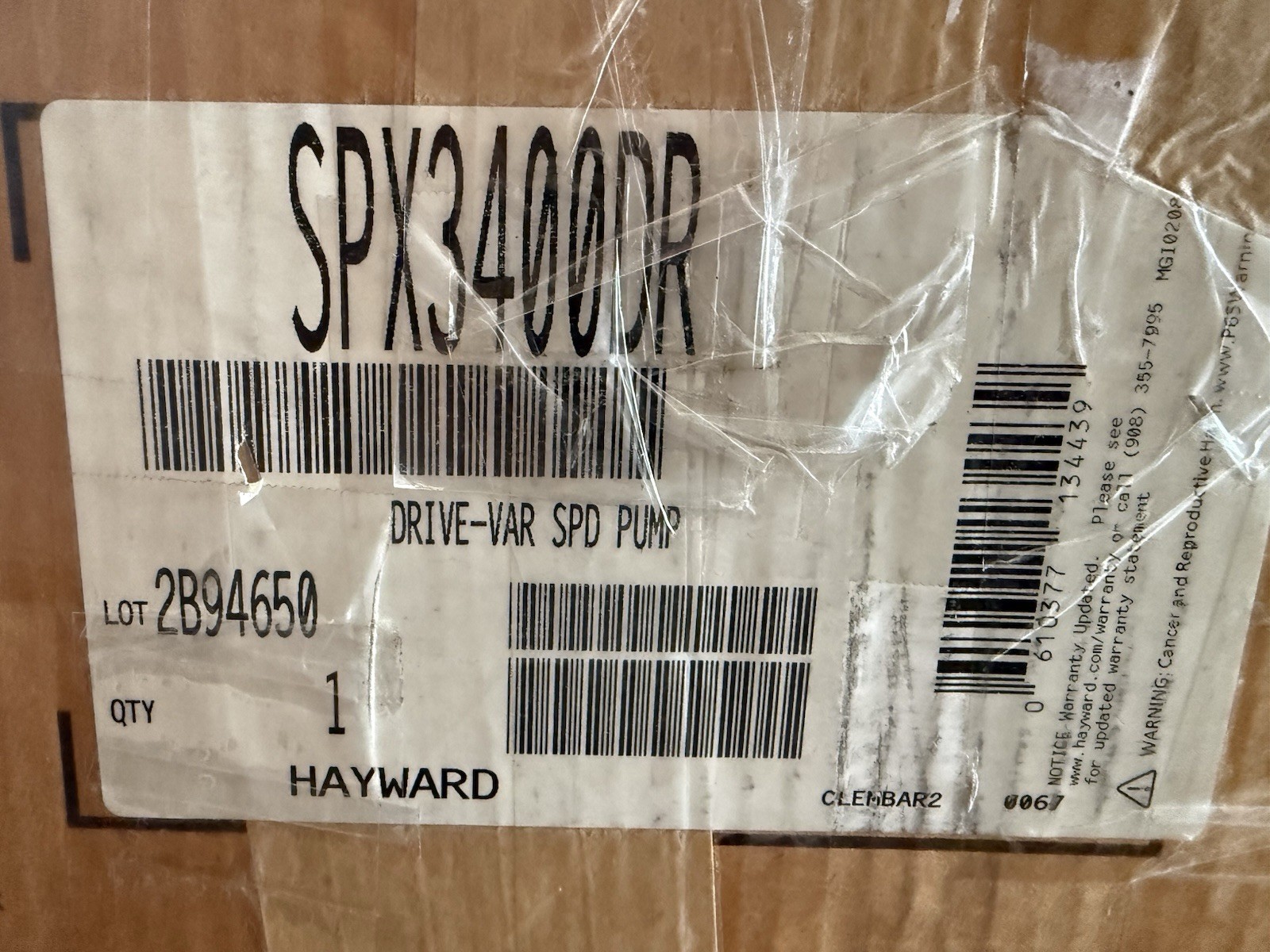 HAYWARD SPX3400DR Replacement Motor Drive Ecostar for Variable Speed Pumps gallery