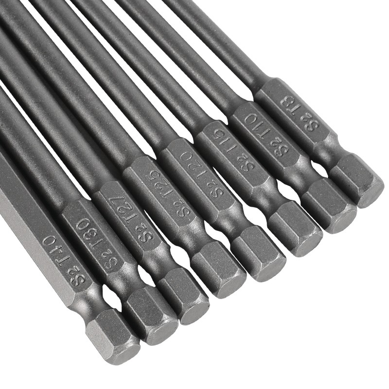 8pcs Torx Screwdriver Bit Set Hex Security Magnetic Head 100MM Extra Long T8-T40 gallery
