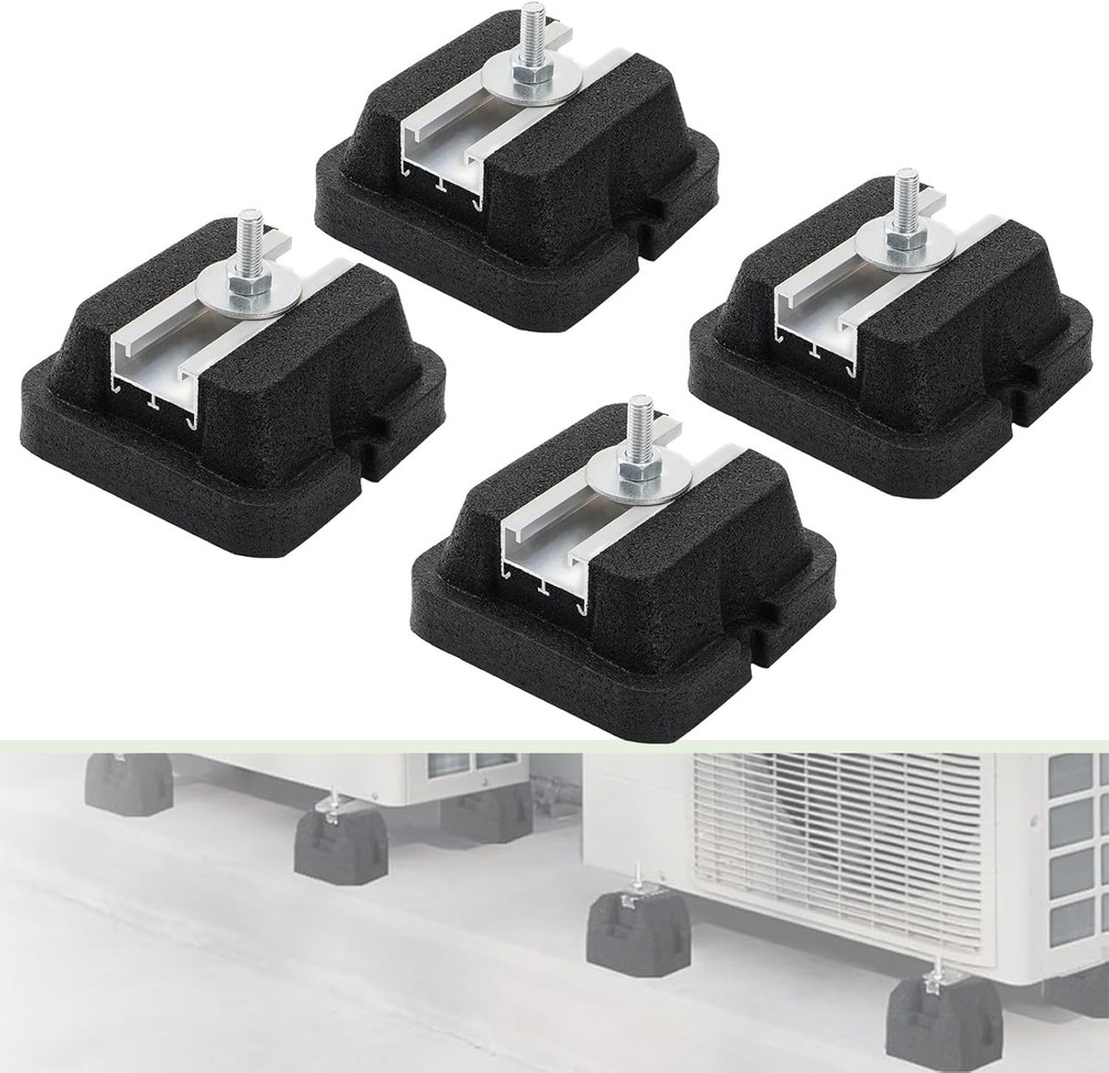 4 Pack Floor Mounting Base Kit for Mini Split Air Conditioner Condensers Heat...