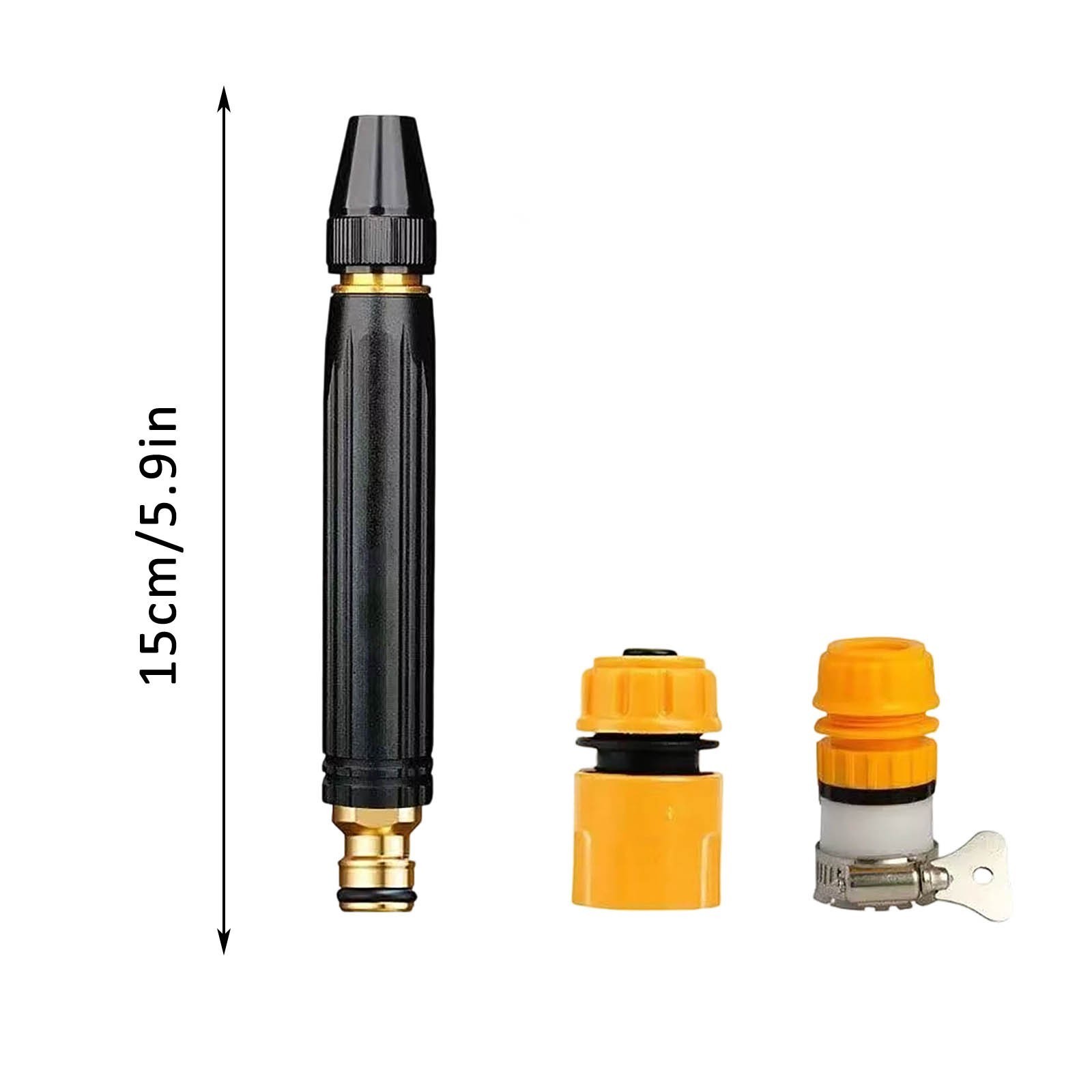 Water Hose Nozzle Adjustable Spray With Ergonomic Grip For Garden Wash&Clean NEW gallery