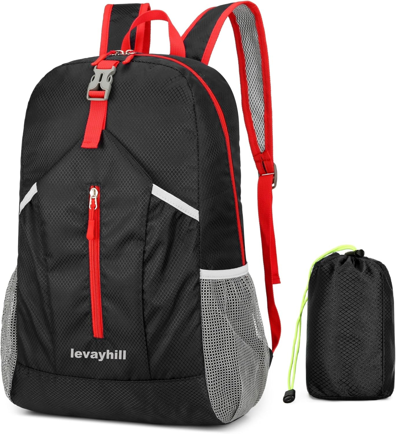 25L Foldable Hiking Backpack Lightweight Packable Basic-Daypack Collapsible Bag