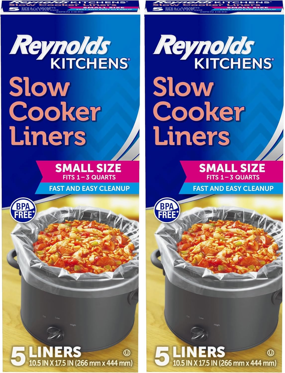 Kitchens Slow Cooker Liners, Small (Fits 1-3 Quarts), 5 Count (Pack of 2) gallery