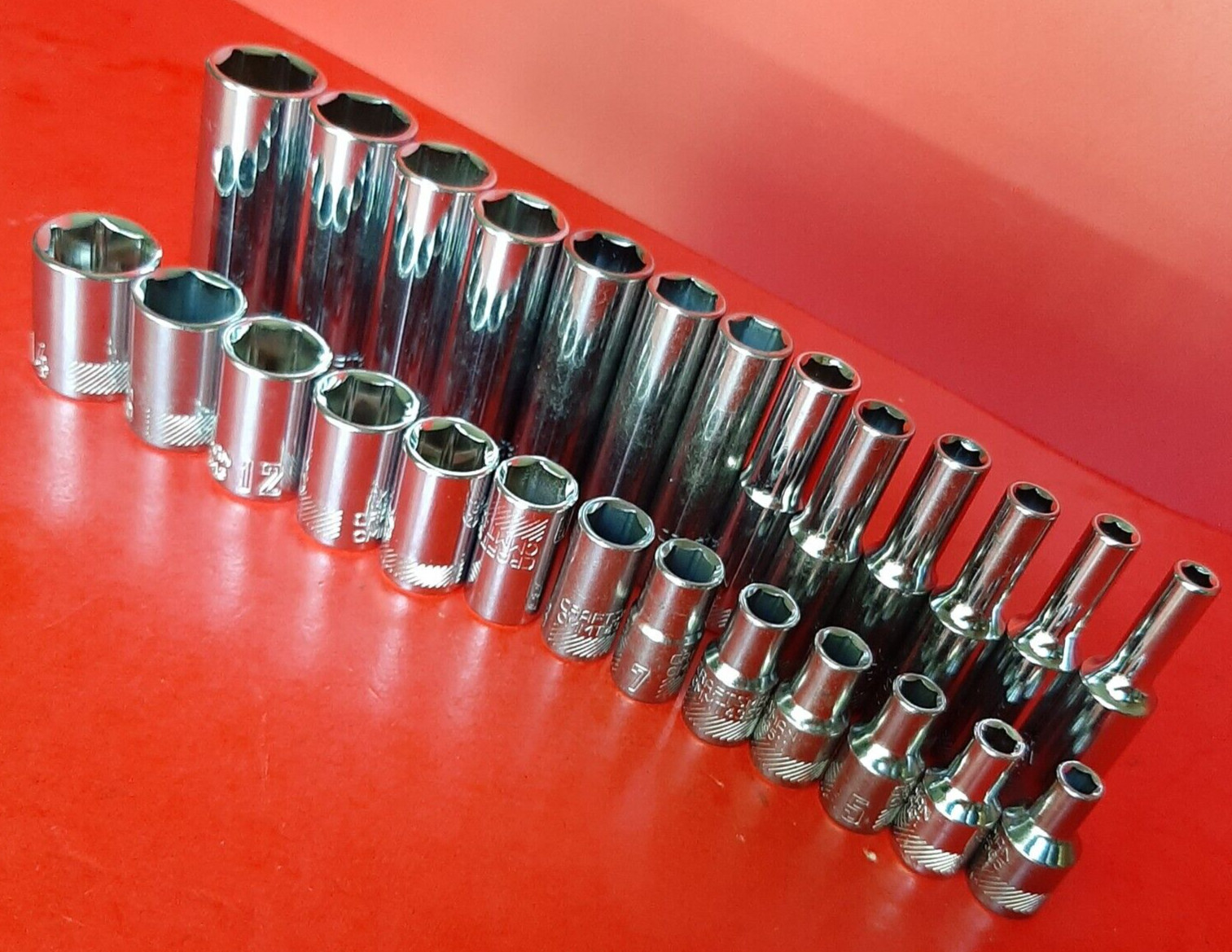 NEW CRAFTSMAN TOOLS 26 Piece Deep & Shallow 1/4" Drive METRIC 6 Point Socket Set gallery