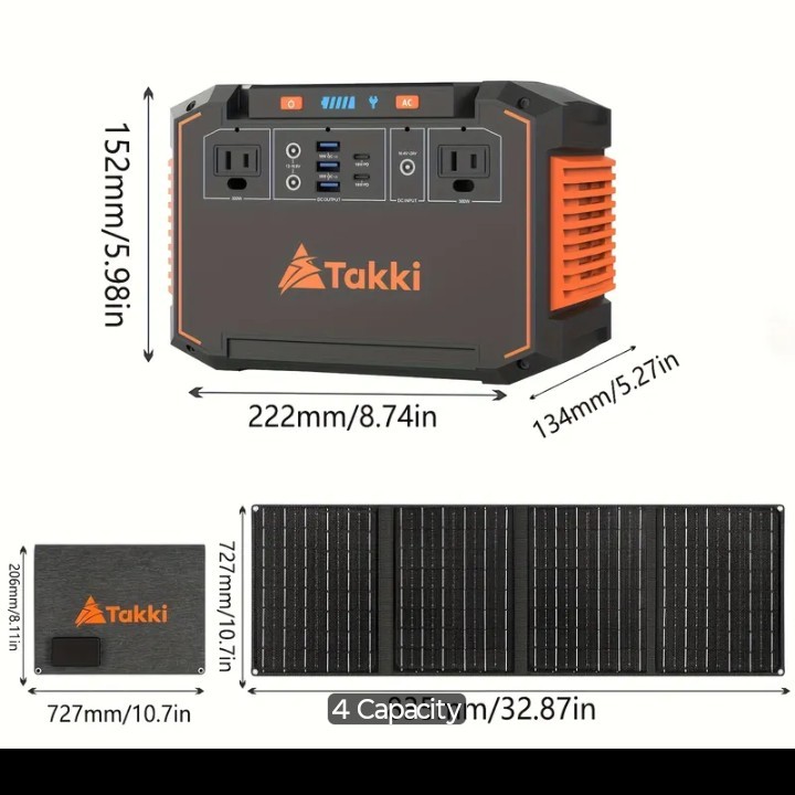 350W/150W Peak Solar Generator Portable Power Station with 60W/40W/30W/21W Solar gallery