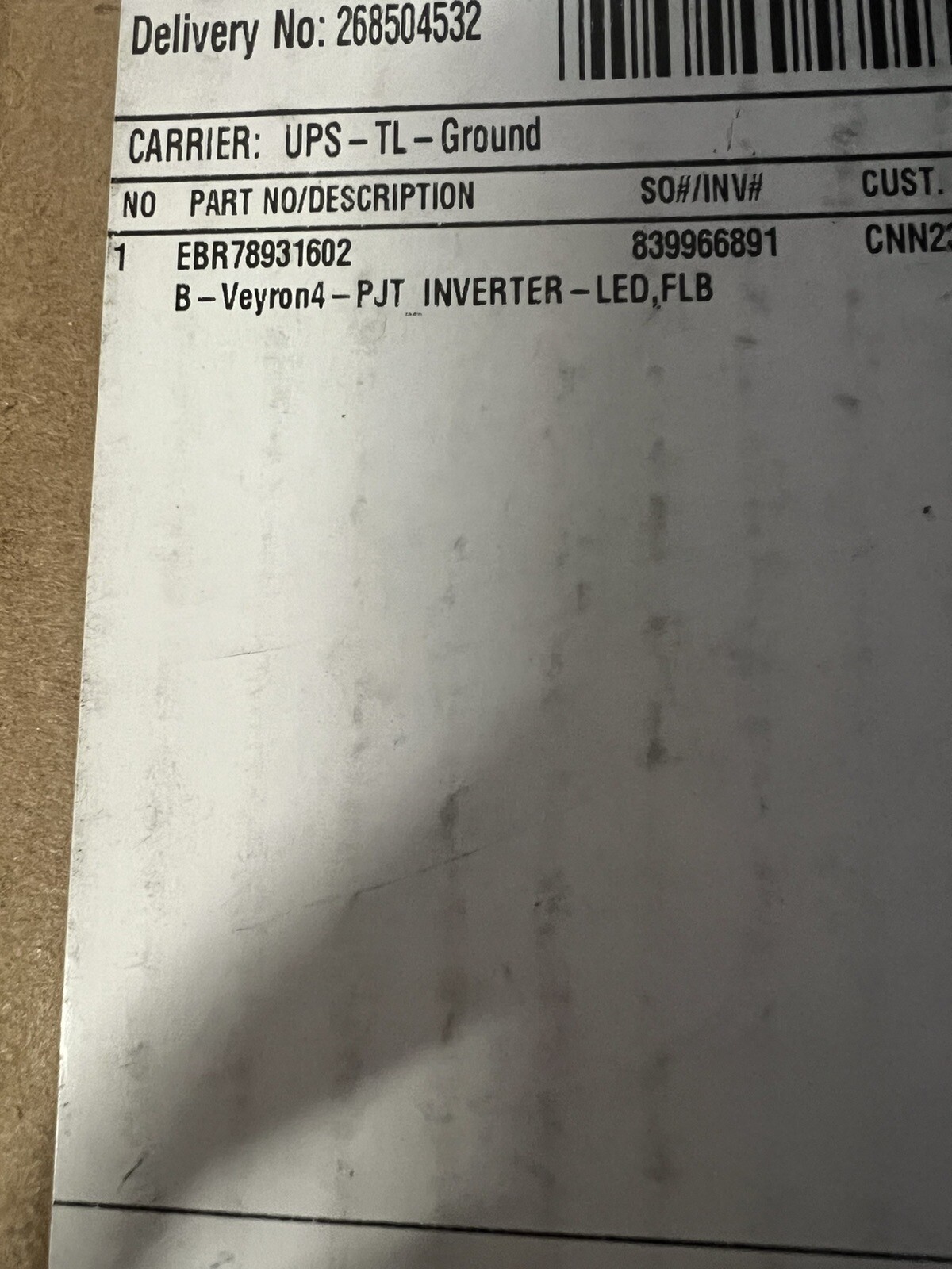 Genuine LG Refrigerator Electronic Control Board EBR78931602 gallery