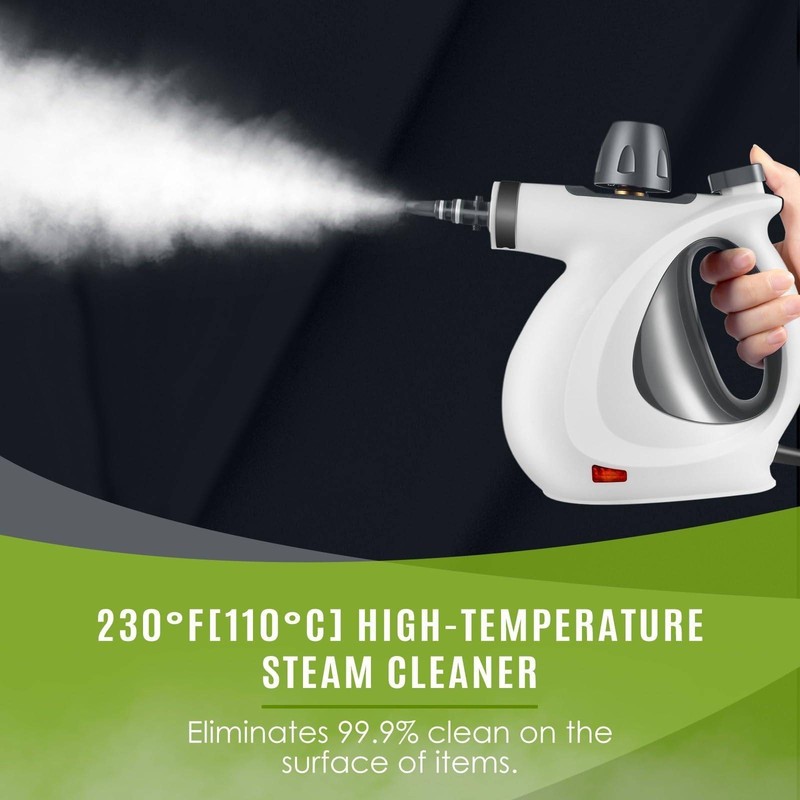Pressurized Handheld Multi-Surface Natural Steam Cleaner with 12 pcs Accessories gallery