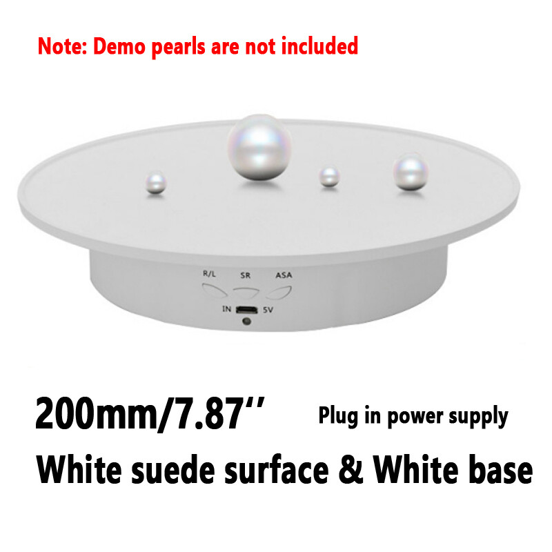 20CM/7.8" 8KG Rechargeable/Plug In Display Stand Electric Turntable Show Holder gallery