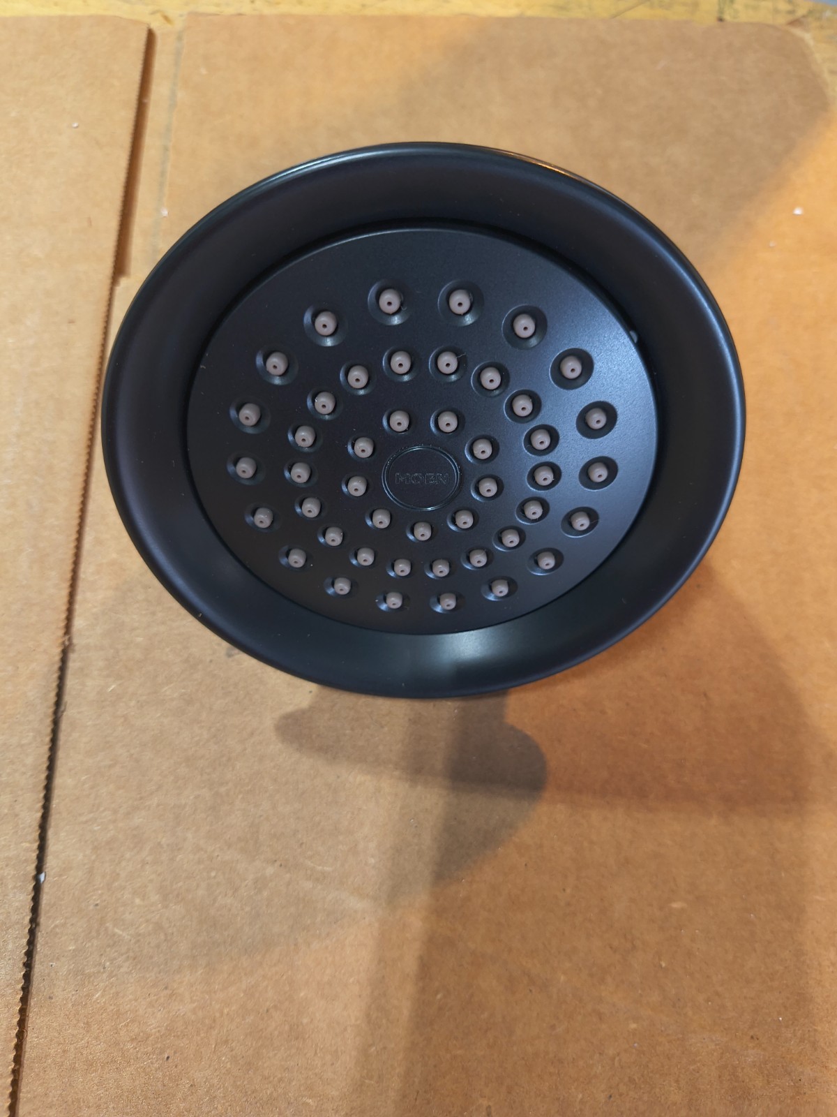 Moen Shower Head Eco-Performance 2-gpm Matte Black For Caldwell Shower 82496EPBL gallery