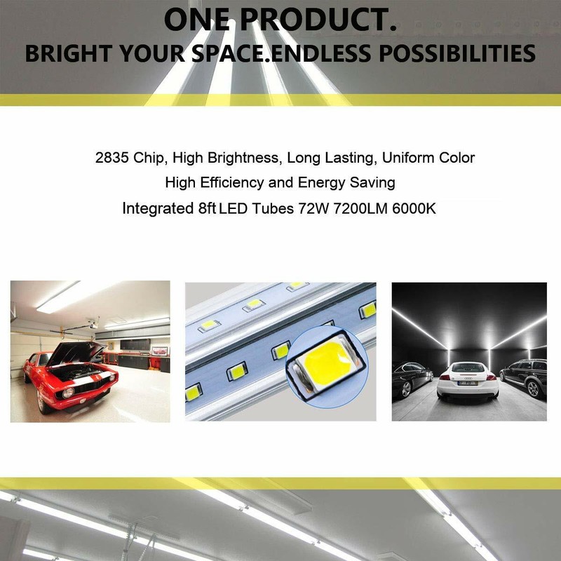 2FT 4FT 6FT 8FT V Shape Integrated LED Tube Light Double Side Cooler Door Lights gallery