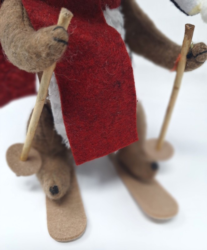 Plush Decor Sking Squirrel With Tag 9" Tall Winter Holiday Christmas gallery