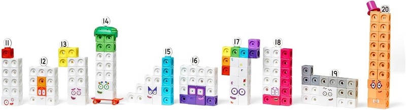 Numberblocks Mathlink Cubes 11-20 Activity Set, 30 Numberblocks gallery