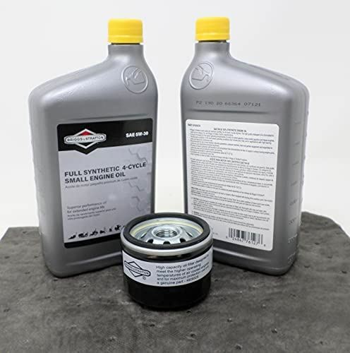 Briggs & Stratton 5W30 Synthetic Motor Oil Kit w/ 492932s Filter gallery