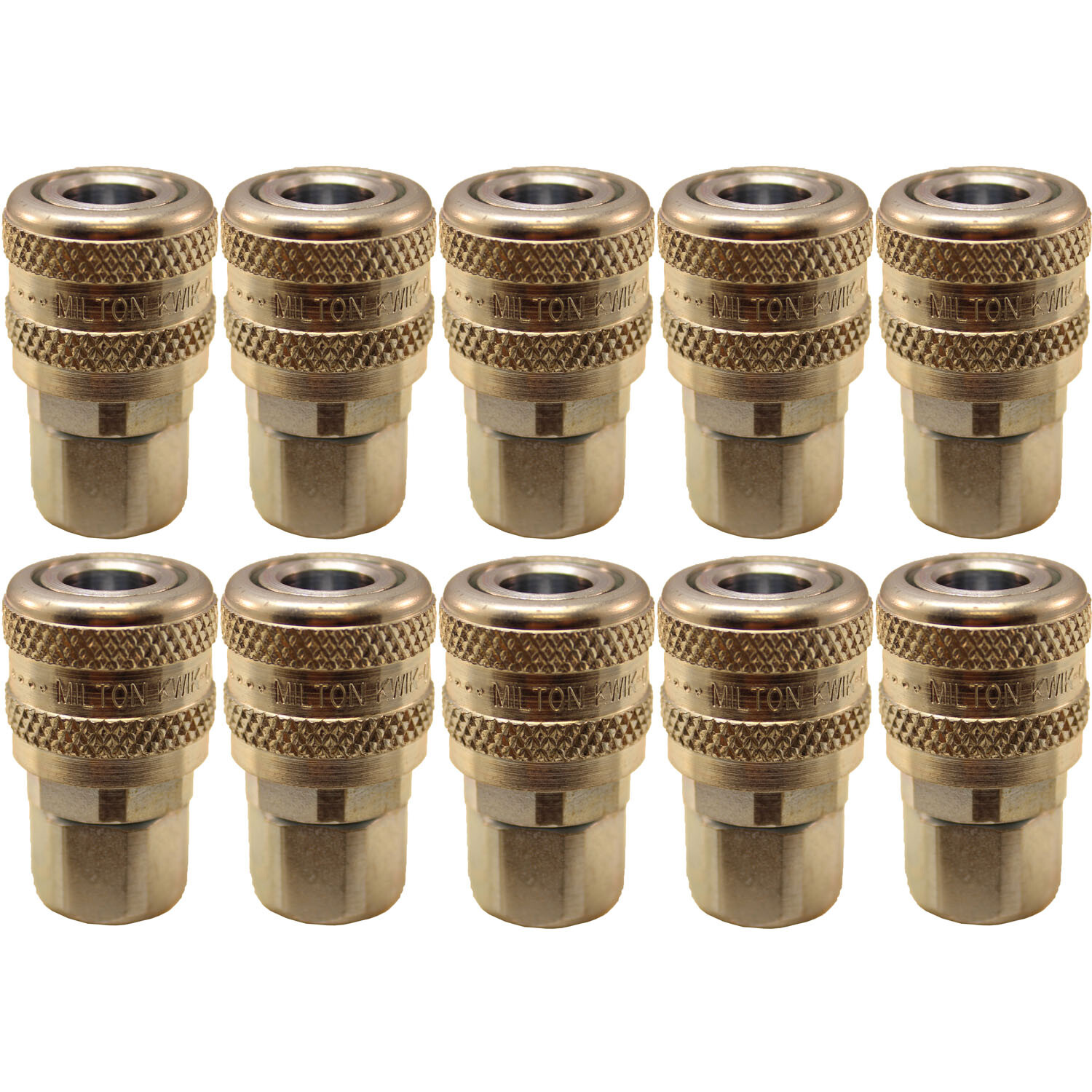 Milton 775 1/4" FNPT A-Style Coupler Pack of 10 gallery