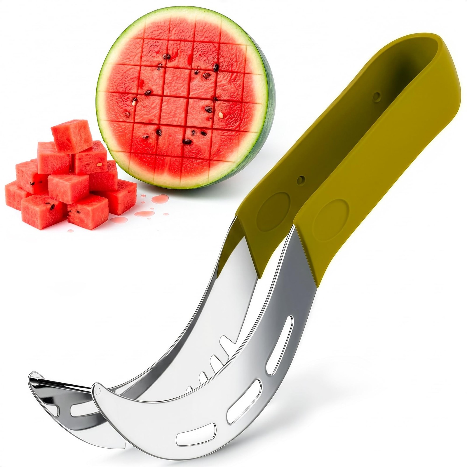 Watermelon Cutter Slicer Tool - Stainless Steel Watermelon Slicer Cutter Tool... gallery