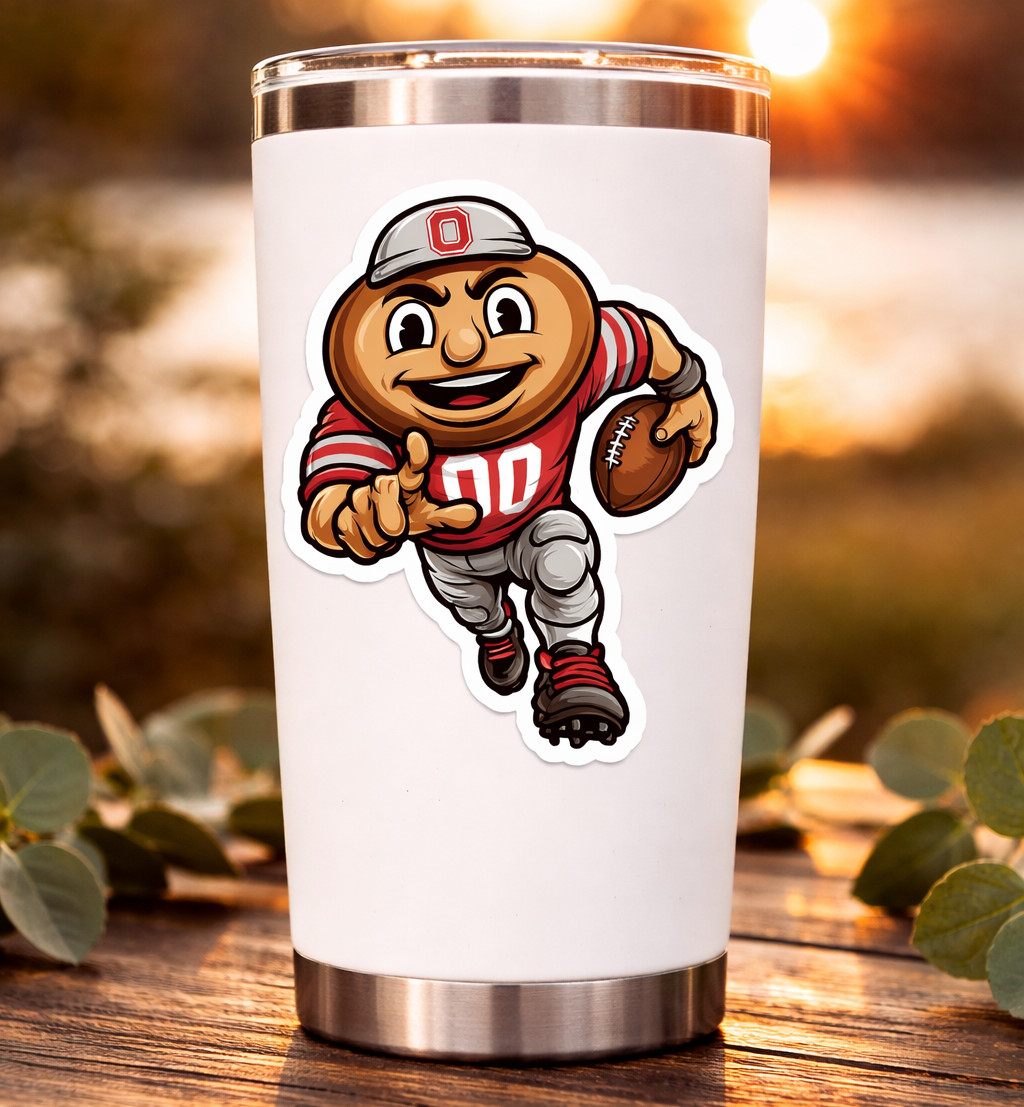 Weather Resistant Vinyl Sticker - Ohio State Football Buckeye State 01 gallery