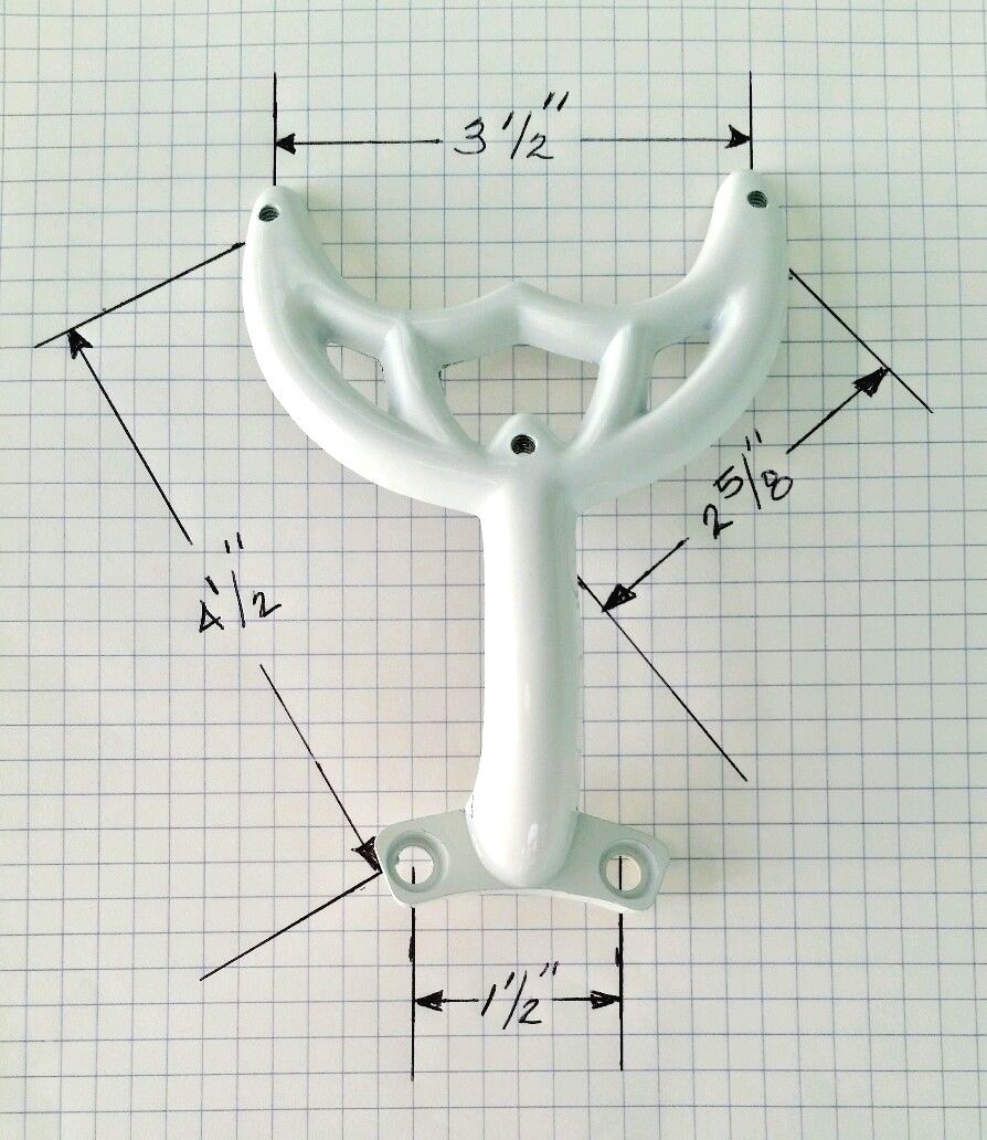 36"- 42" White Ceiling Fan Blade Arm Replacement Bracket, Hunter & Hampton Bay gallery