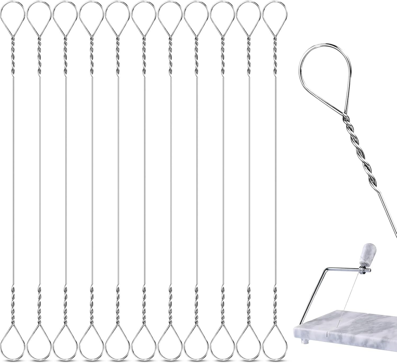 10 Pcs Cheese Slicer Wire Replacement Block Cheese Cutter Wire for Polished Marb gallery