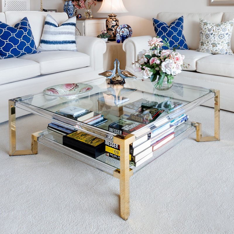 Rectangle Glass Table Top Clear Tempered 1/2" Inch Thick with Flat Polished Edge gallery