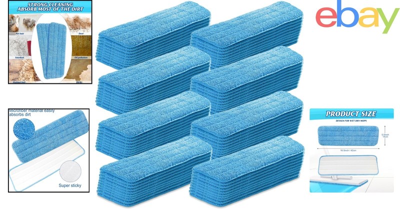 Reusable Microfiber Mop Head Replacement Pads for Home and Commercial Use gallery