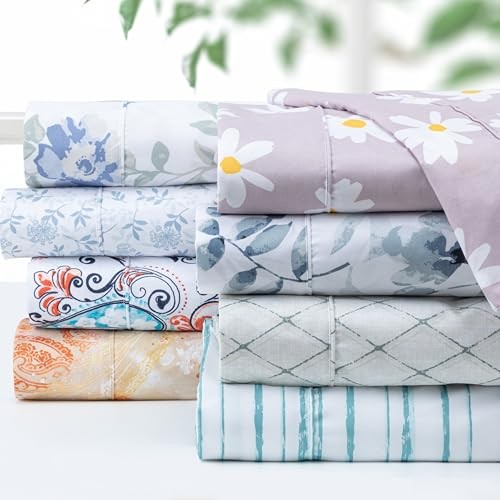 Bedding Bed Sheet Set- 3 Pieces Bedding- 100% Polyester Microfiber- Twin Daisy gallery