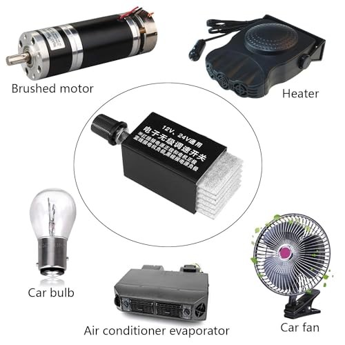 DC Motor Speed Controller Universal DC 12V 24V 10A Electronic Stepless Speed gallery