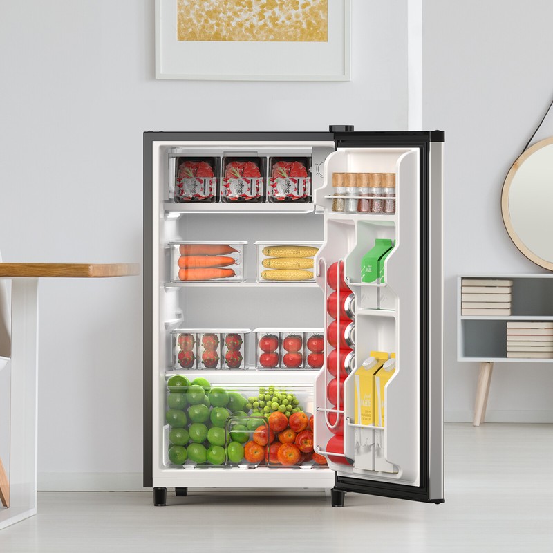 Quiet Compact Mini Fridge with Freezer Compartment, Single Door Design gallery