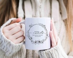 Valentine Gift, Personalized Names & Date, The Future Awaits, Coffee Mug 11 oz