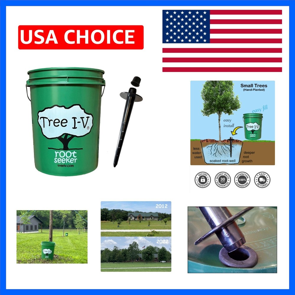 Time-Saving Tree I-V Root Feeder System | Efficient 5-Gallon Watering Solution