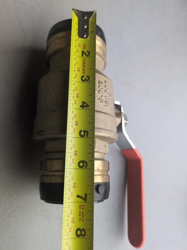 UXLBV54 SharkBite 2" Ball Valve, Push to Connect PEX, CPVC or Copper New 2 Inch gallery