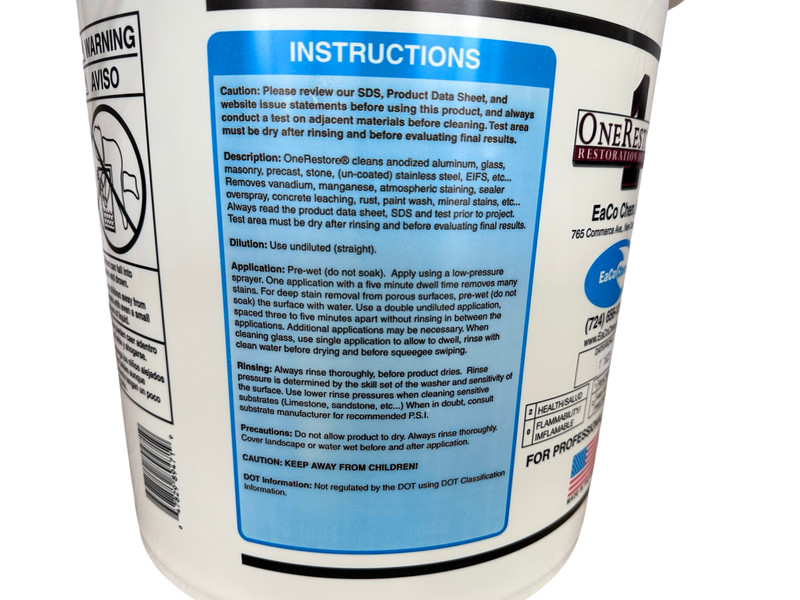 Eaco Chem OneRestore - Clean Limestone, Brownstone, Concrete, Brick, Terracotta gallery