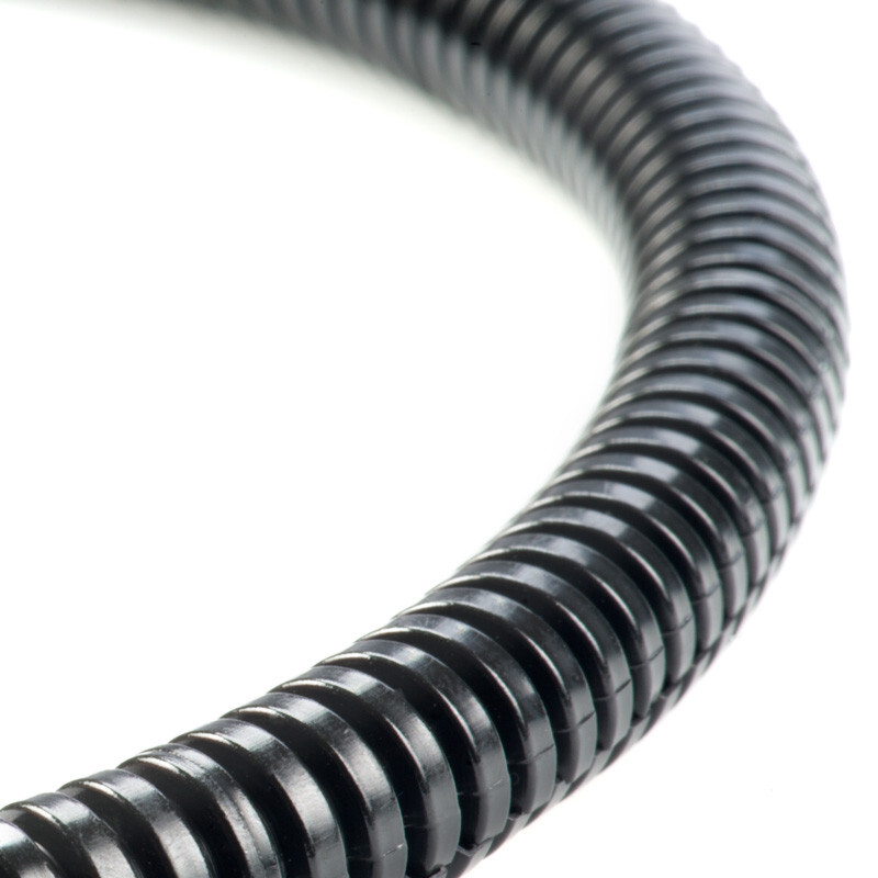 50 Ft. 3/8" Split Wire Loom Conduit Polyethylene Tubing Black Color Sleeve Tube gallery