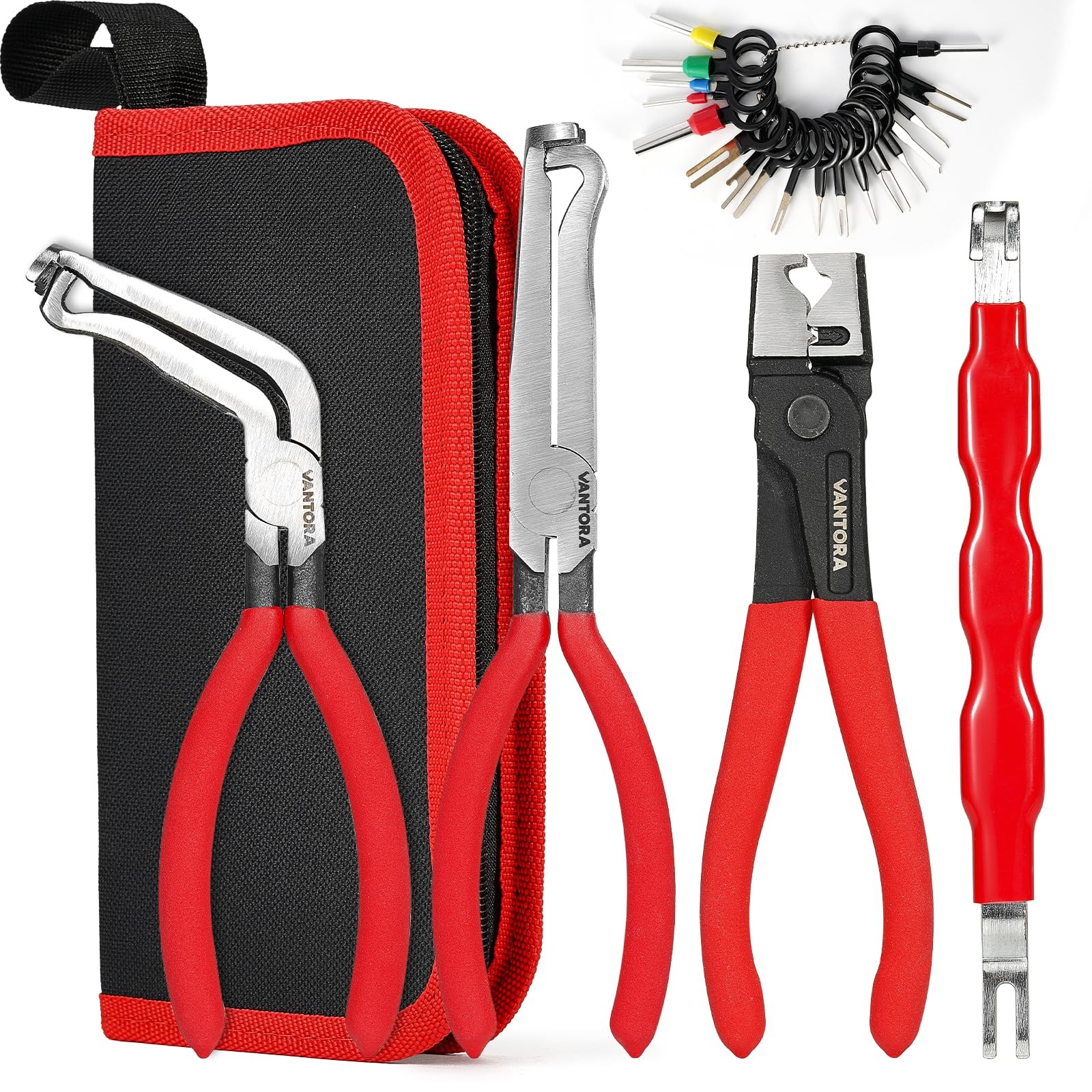 5 Piece Automotive Electrical & Hose Clamp Repair Tool Set for Car Wiring & F... gallery