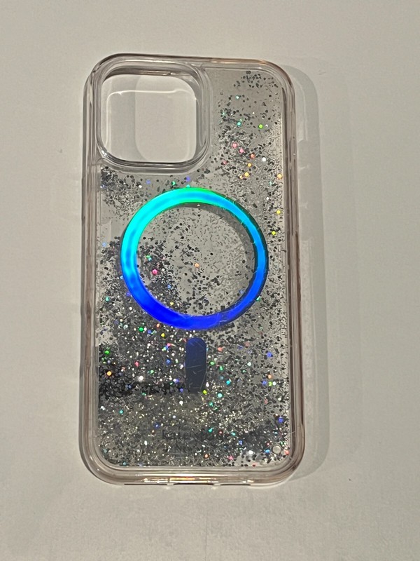 Kate Spade Liquid Glitter Case w/ Magsafe iPhone 16 Pro Max Opal Iridescent USED