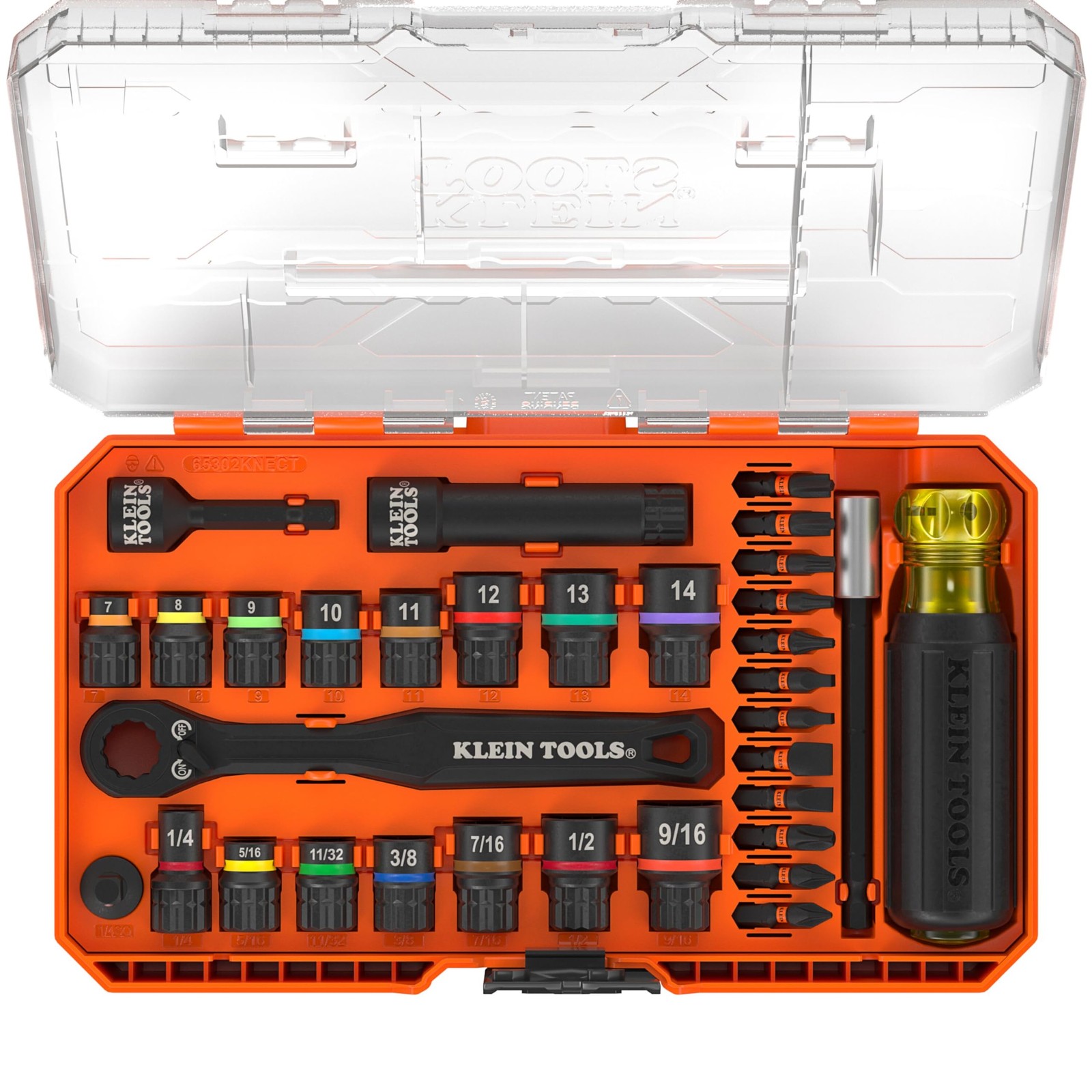 Klein Tools 65302KNECT KNECT Pass-Through and Impact Socket Set, SAE and Metric gallery