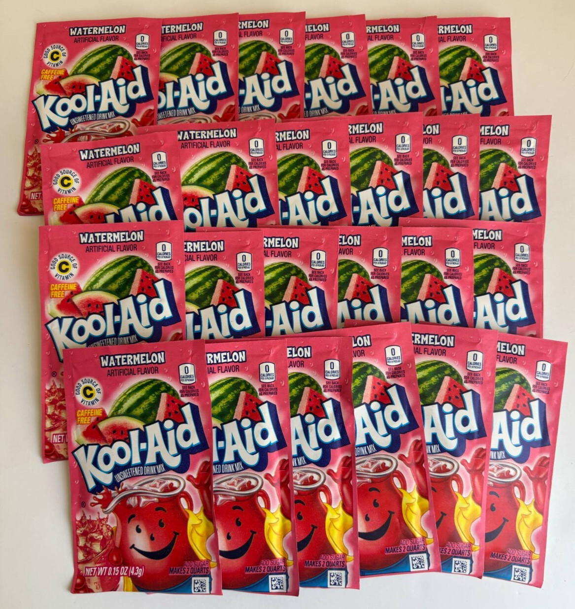 Kool Aid Watermelon Unsweetened Drink Mix Caffeine Free EXP Oct 2026 Lot of 24 gallery