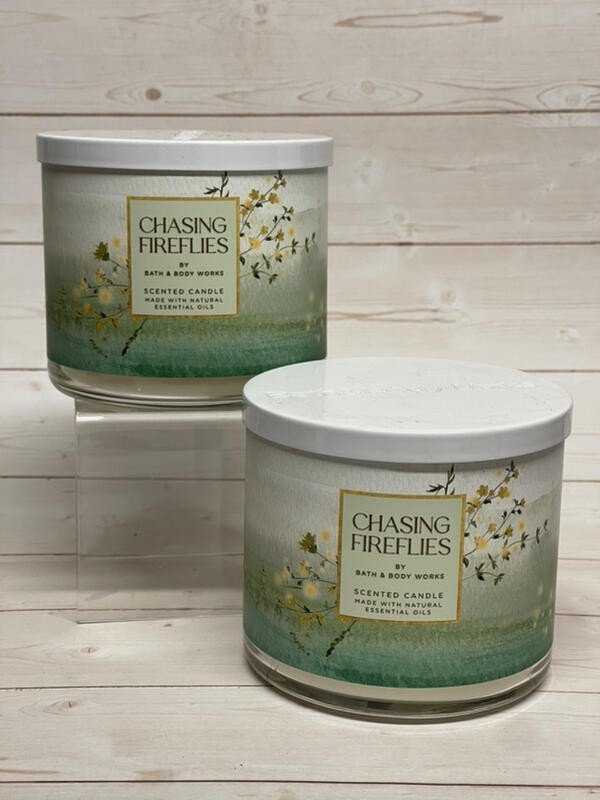 Bath & Body Works Chasing Fireflies 3-Wick Candles x2 gallery