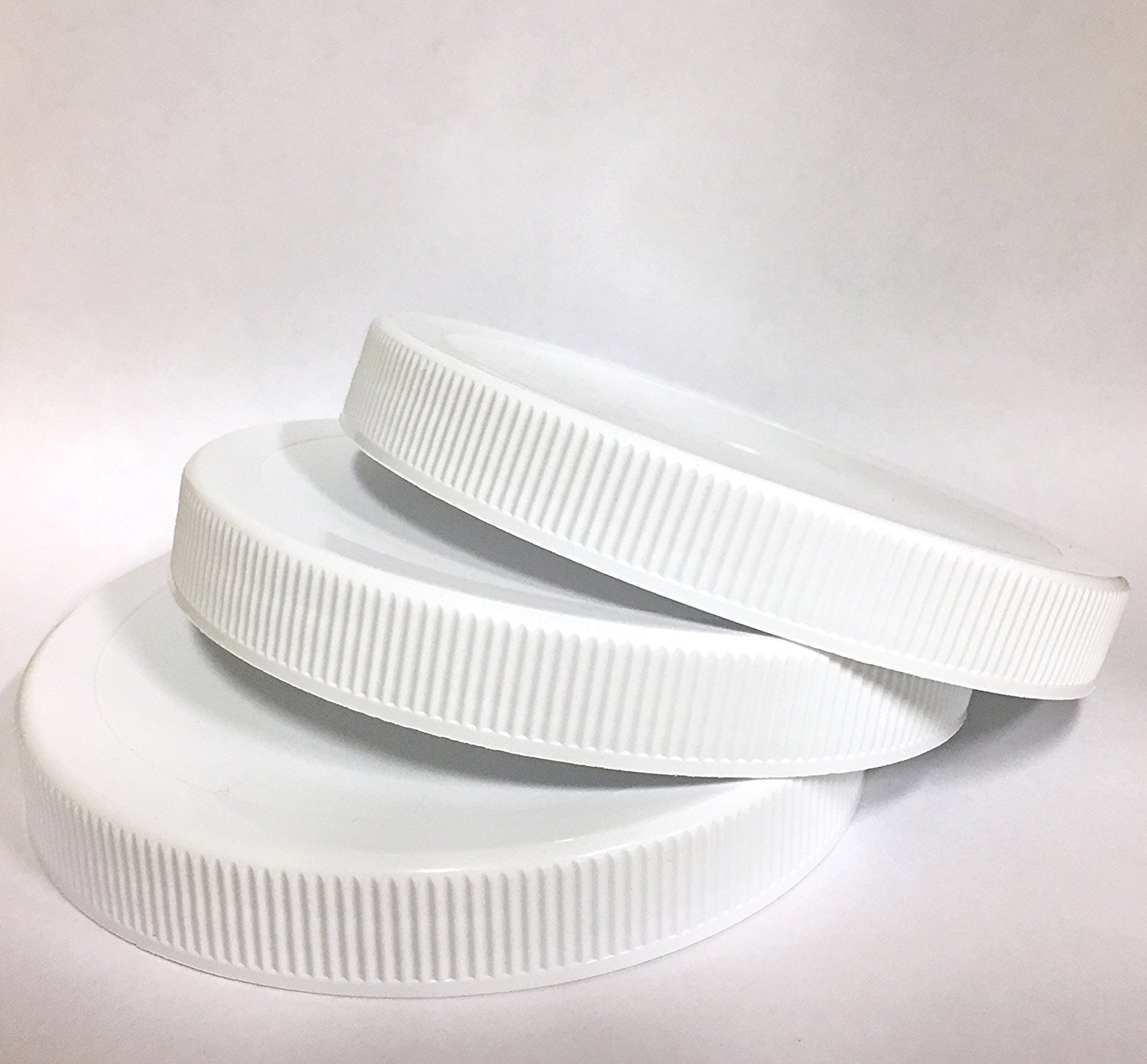3 - REPLACEMENT LIDS W/LINERS for Golden Harvest Square CANISTER Jars FAST SHIP gallery