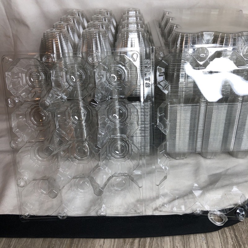55 plastic Eggs Cartons for 1 Dozen Chicken Eggs, Clear Reusable Containers gallery
