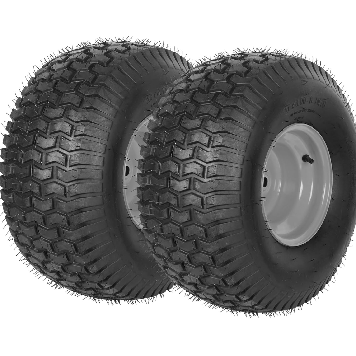 20x8.00-8 Rear Tire and Wheel Assemblies for Riding Lawn Mowers - 3/4" Boreho... gallery