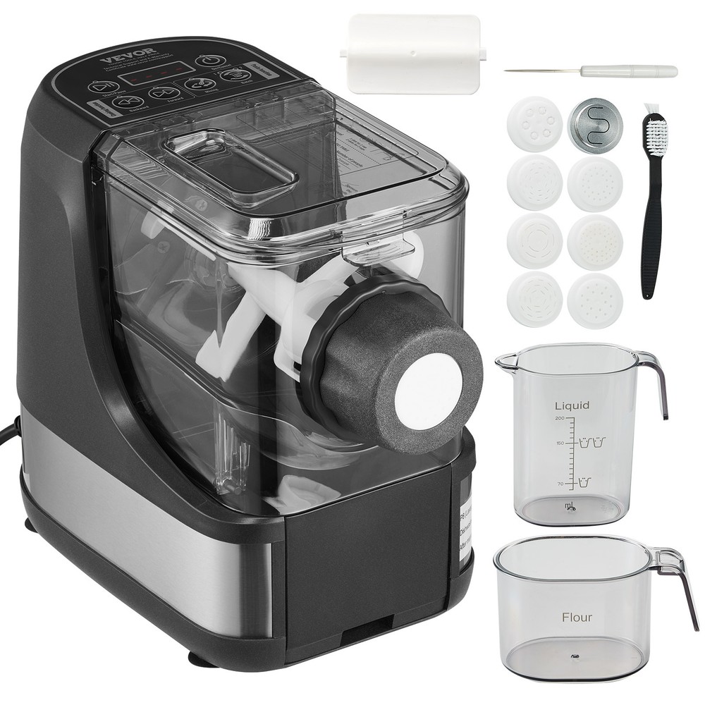 VEVOR Electric Pasta Maker Automatic Noodle Making Machine with 8 Pasta Shape