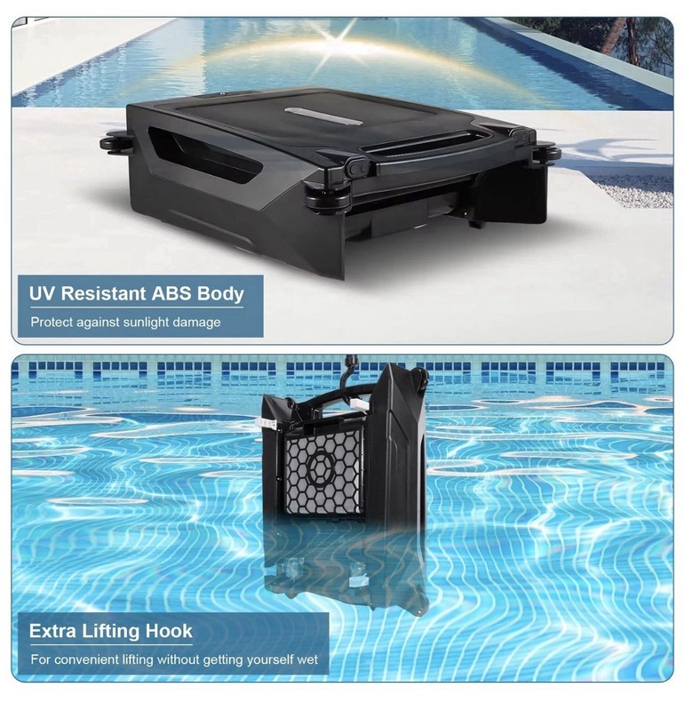 Solar Robotic Pool Skimmer 2 Cleaning Mode Automatic Swimming Pool Cleaner Robot gallery