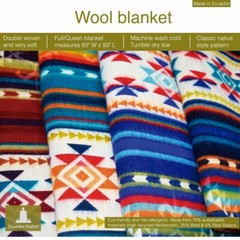 Ecuador Light Weight Accent Wool Blanket