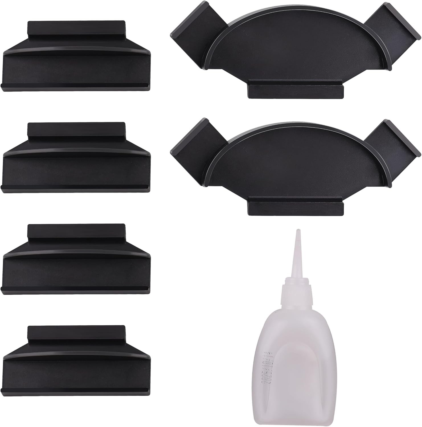 Black Brackets For Philips Hue Play Gradient Lightstrip, 55/65/75 inch with Glue gallery