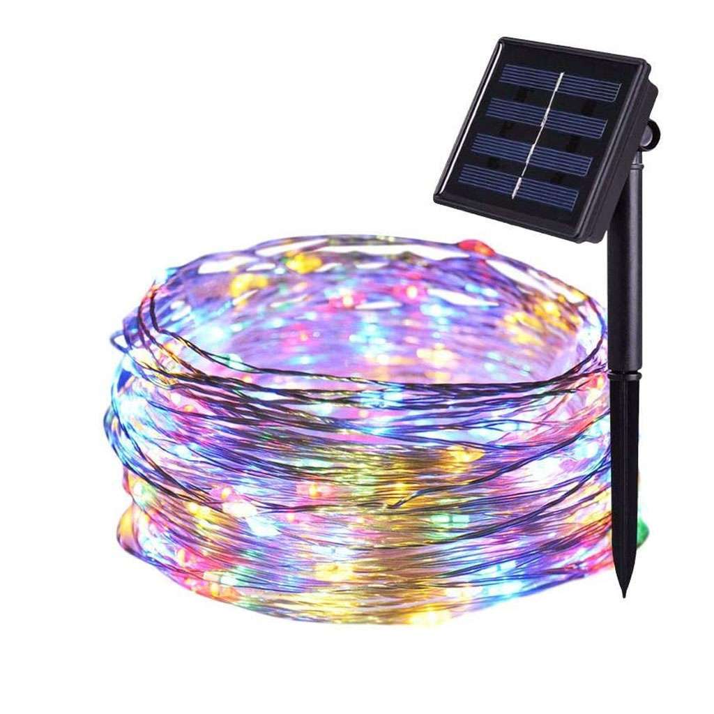 7FT 100LED Outdoor Solar Fairy String Light Copper Wire Waterproof Garden Decor gallery