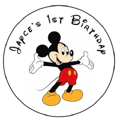 MOUSE PERSONALIZED CUSTOM NAME AGE SEALS LABELS STICKERS PARTY FAVORS gallery